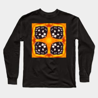 Orange and Black Monarch Butterfly Pattern 9 Long Sleeve T-Shirt